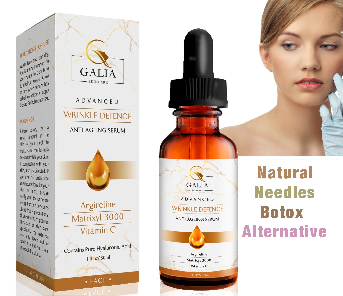 Best Combo-Argireline Matrixyl3000 Vitamin C Peptide Hyaluronic Acid