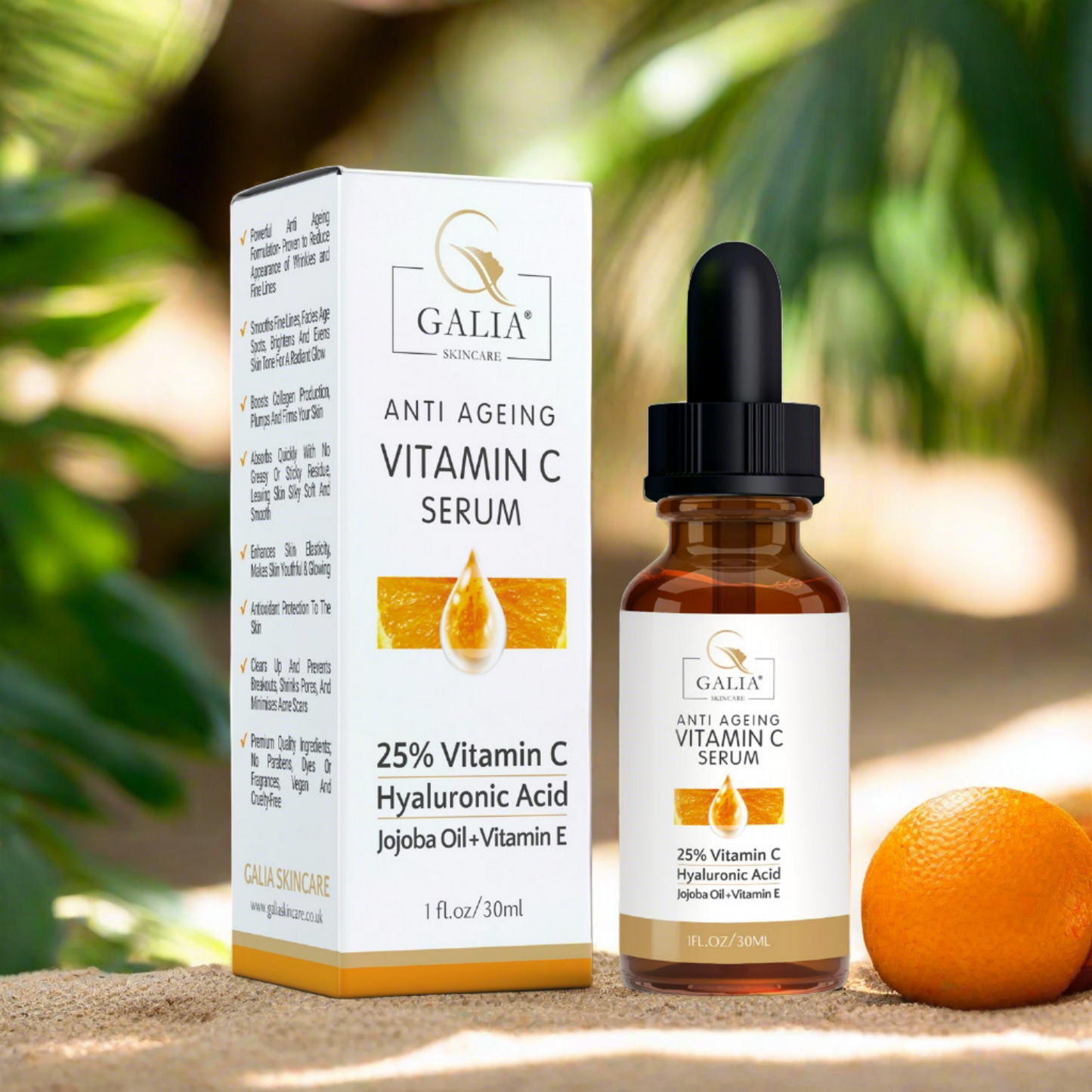 Vitamin C Serum cream - Vit E -Jojoba Oil-Hyaluronic Acid Anti Aging