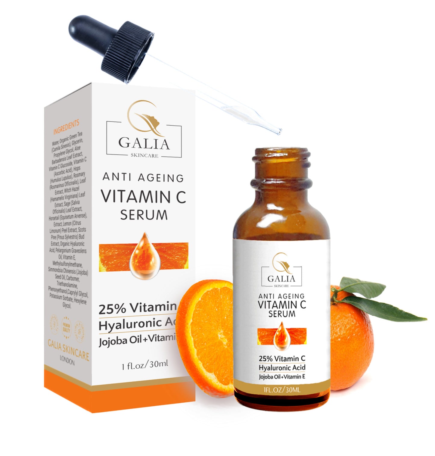 Vitamin C Serum cream - Vit E -Jojoba Oil-Hyaluronic Acid Anti Aging